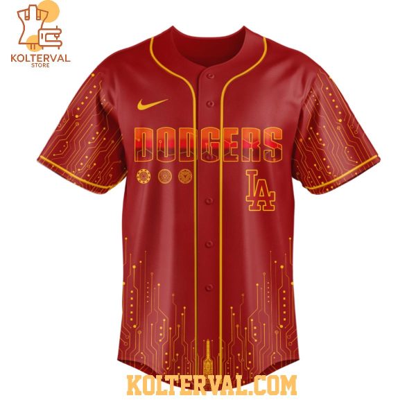 Los Angeles Dodgers Iron Man Tony Stark Baseball Jersey