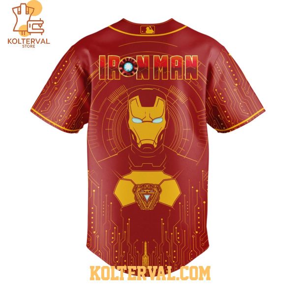 Los Angeles Dodgers Iron Man Tony Stark Baseball Jersey
