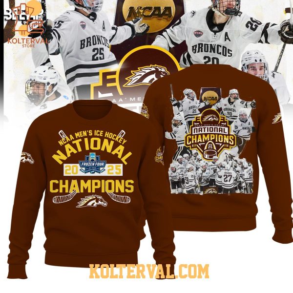 Western Michigan Broncos NCAA Men’s Ice Hockey National Champions 2025 Hoodie T Shirt
