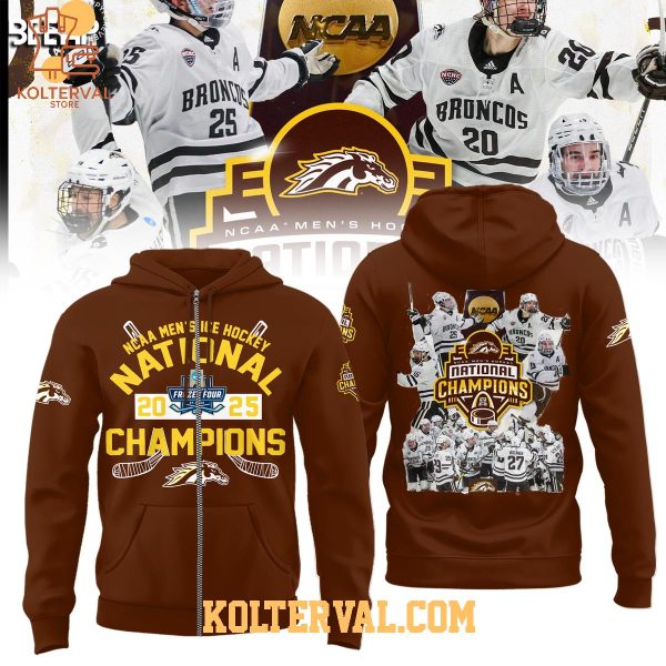 Western Michigan Broncos NCAA Men’s Ice Hockey National Champions 2025 Hoodie T Shirt
