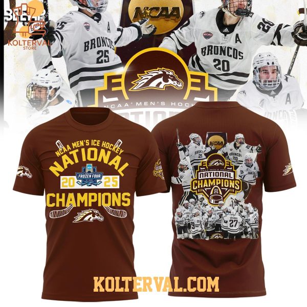 Western Michigan Broncos NCAA Men’s Ice Hockey National Champions 2025 Hoodie T Shirt